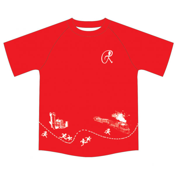 Red Male Running T-Shirt